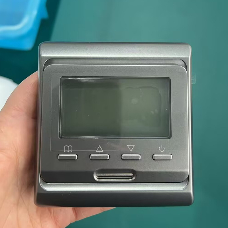 Gray Color In-Stock Electric Floor Heating Thermostat 16A Heating Control Panel Floor Heating Lcd Controller E51.716