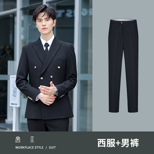 670-2 Black suit+men's pants-men