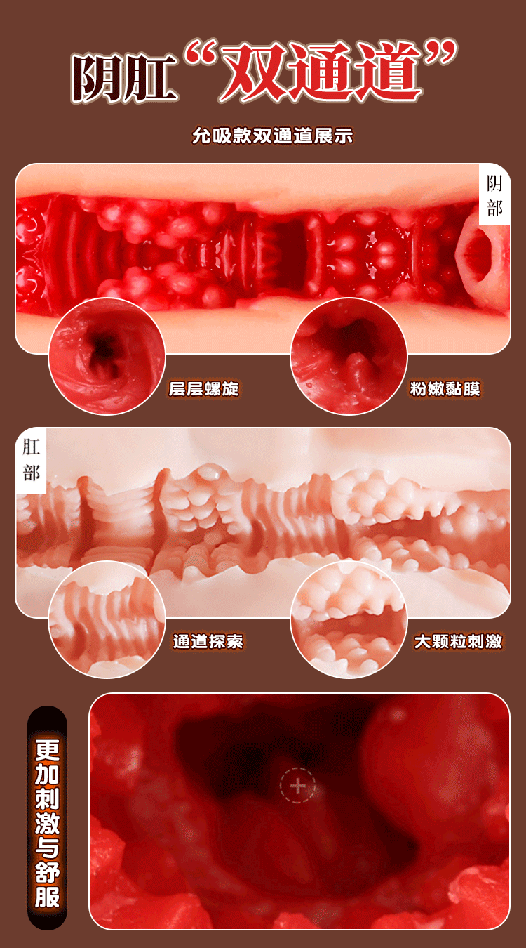 Jiuai Big Butt Mold Male Masturbator Half-Body TPE Manual Adult Toy — detail image 30