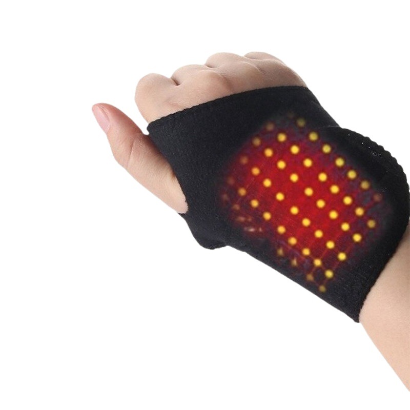 Magnetic Therapy Heating Wristband with Far-Infrared Particles, Sports Wrist Support, Thermal Protection Gear, Cross-Border Export Ok Fabric Wristband