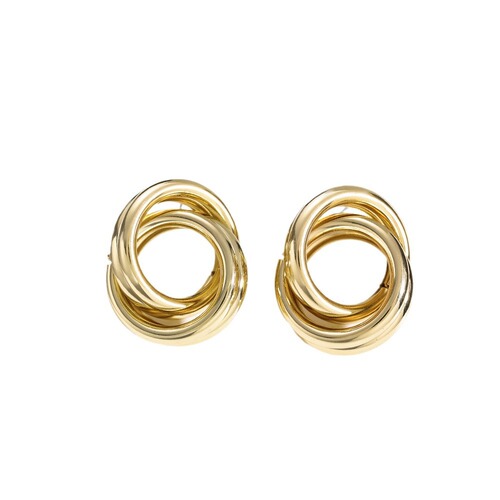 European and American cross-border new exaggerated earrings for women, creative personality, fashionable inlaid rhinestone large circle earrings wholesale