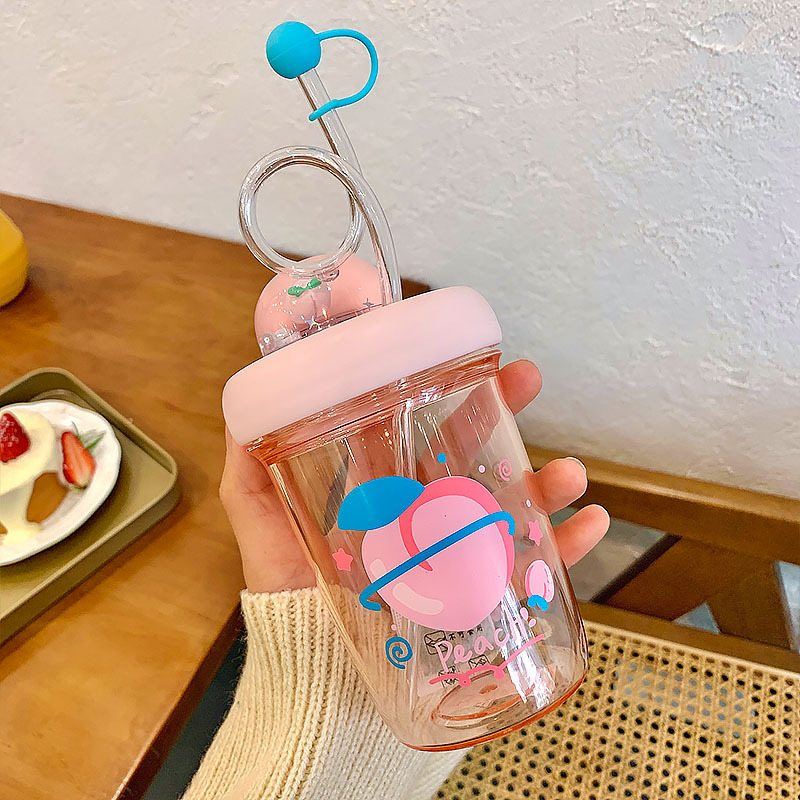 Simple Plastic Portable Straw Bottle display picture 4