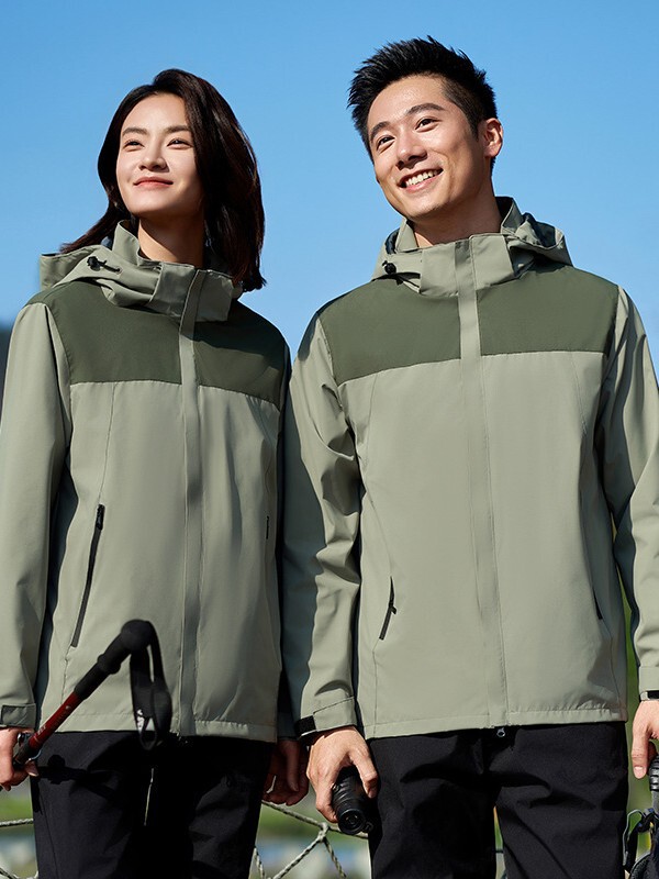 户外带帽软壳冲锋衣刺绣定制工作服外套印logo字防风加绒夹克定做|undefined