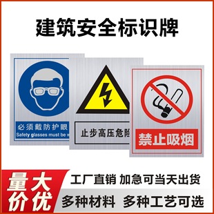 Workshop Signage Distribution Box Signage Signage Signage No Smoking Prompt Signage Electrical Hazard Signage
