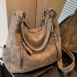 跨境大容量包包女外贸新款斜挎包质感小众大学生单肩包通勤托特包