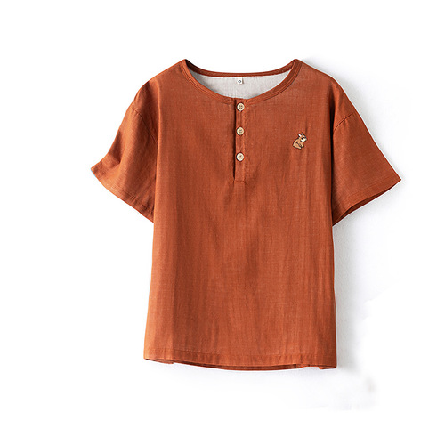 Outerwear pure cotton double-layer embroidery couple short/long sleeve pajamas and pants, 100% cotton home wear set wholesale