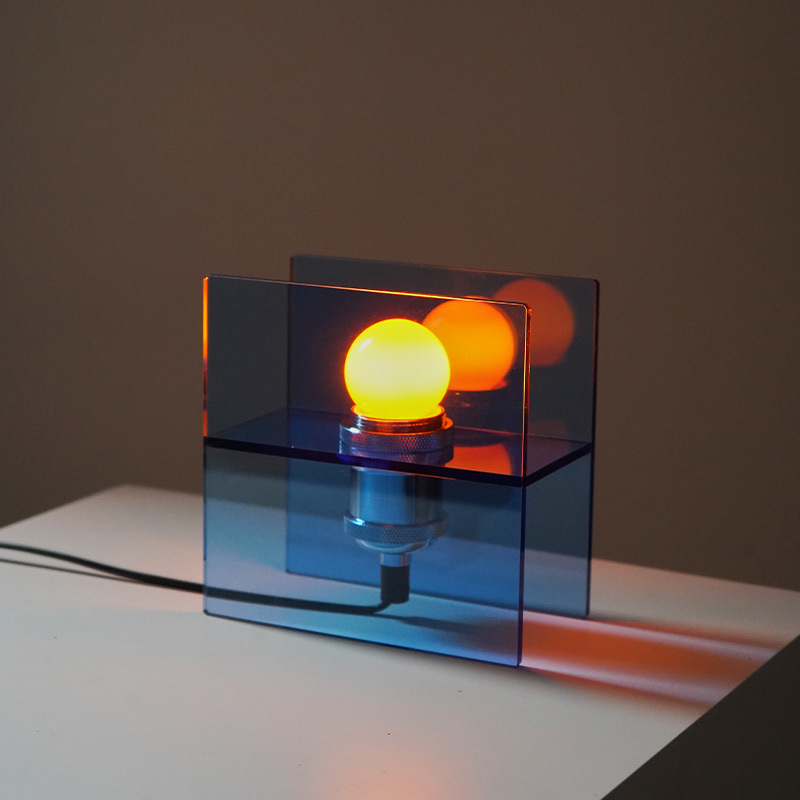 Designer Original Sunrise Desktop Lamp for Living Room, Blue Ocean Atmosphere Night Light, Light Luxury Creative Ambiance Bedside Decorative Table Lamp Designer Original Sunrise Desktop Lamp for Living Room, Blue Ocean Atmosphere Night Light, Light Luxury Creative Ambiance Bedside Decorative Table Lamp