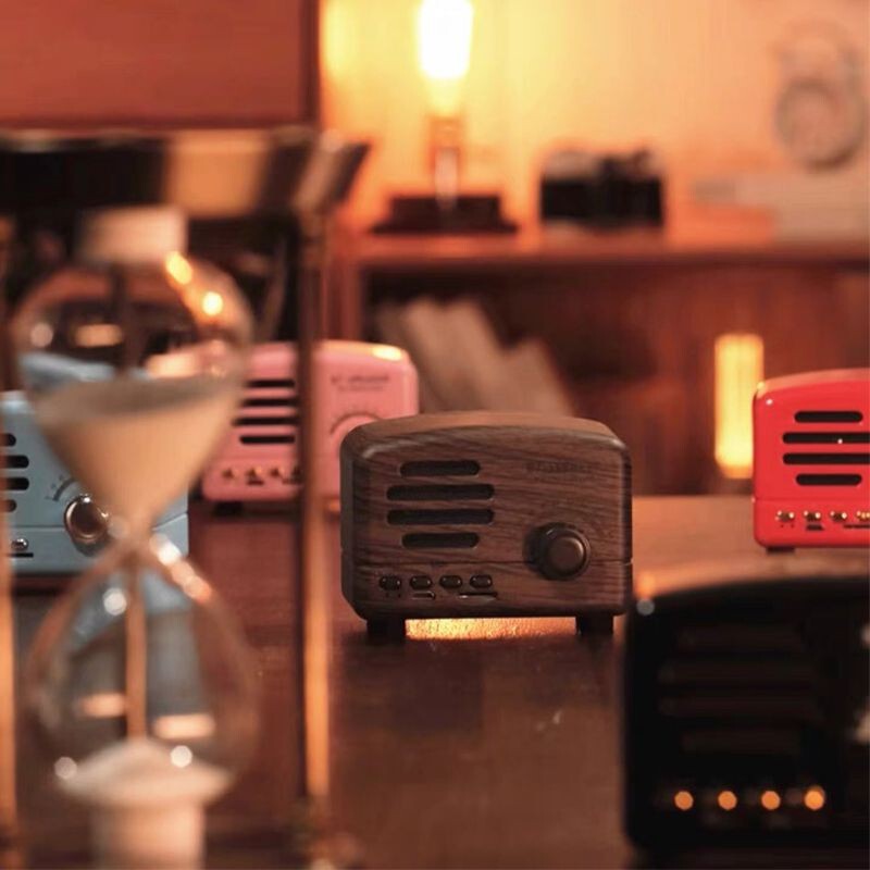 クリエイティブミニ無線音響サブウーファープレゼント屋外携帯ラジオカードレトロbluetoothスピーカー|undefined