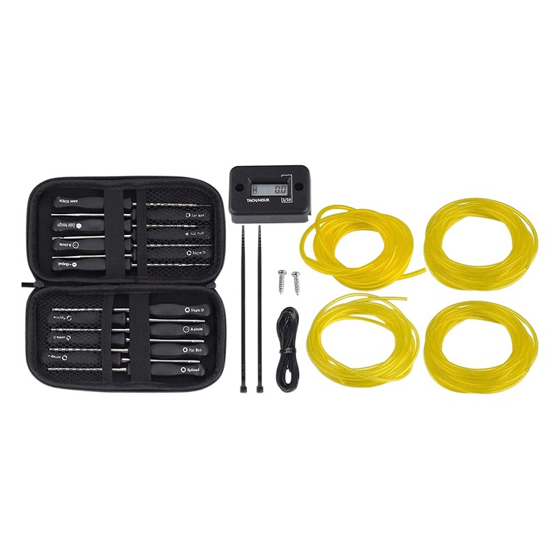 Cortadora de sierra cadena accesorios 14 Unids carburador barra ajuste universal paquete herramientas con tubo aceite