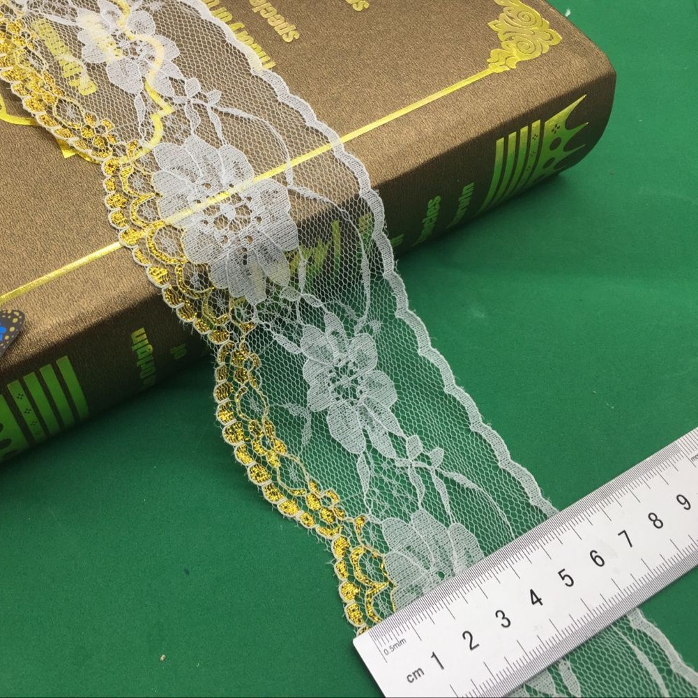 精品花边现货供应730金#宽度6cm无弹力花边服装花边蕾丝花边