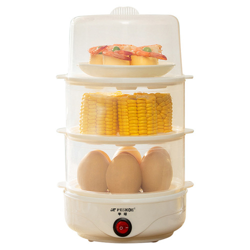 Automatic power-off egg steamer, large-capacity egg cooker, household breakfast artifact, mini steamed egg artifact breakfast machine
