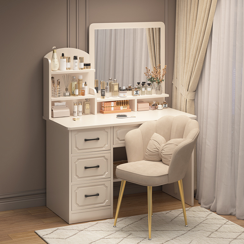 European-Style Dressing Table for Bedroom, Modern and Simple, Trendy Ins-Style, Small-Sized, High-End Home-Use Small Bedside Makeup Table