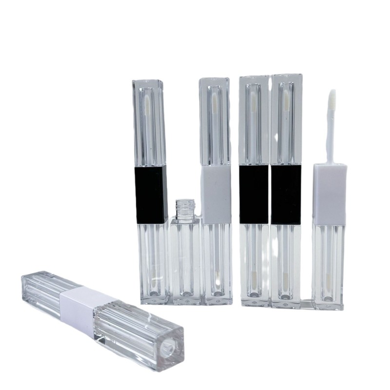 1.5ml*2/3ml*2粉色现货唇彩管包材方形双头二合一遮瑕提亮唇蜜瓶|undefined