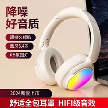2024新款私模SMY-64 跨境电商主动混合降噪双馈无线头戴蓝牙耳机