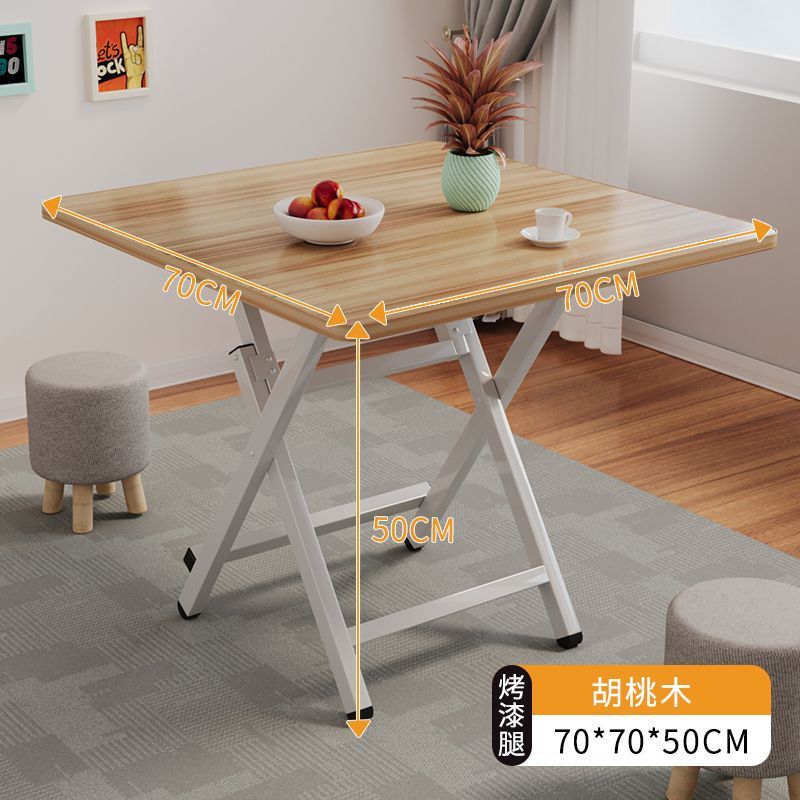 Mesa plegable, mesa de comedor, hogar, mesa de comedor simple multifuncional, casa de alquiler, puesto portátil al aire libre, mesa pequeña para cenar