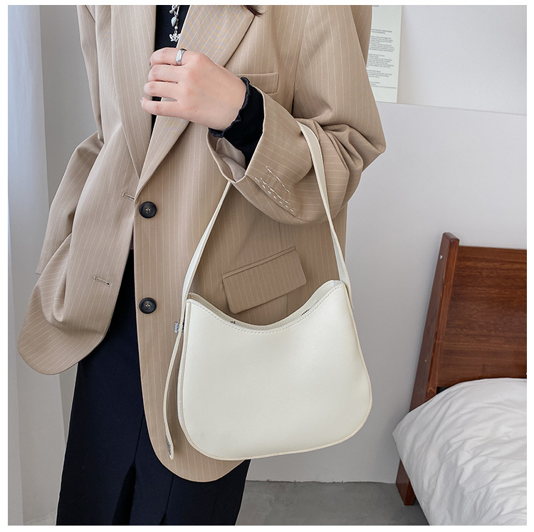 Teksturerede tasker til kvinder 2024 ny efterårsstil moderigtig enkelt skulder armhule taske enkelt skulder crossbody tekstureret bucket taske_voghion.com