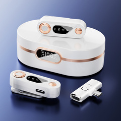 New Private Model S36 Wireless Lavalier Microphone with Digital Charging Case, AI Noise Reduction and Reverb, Honeybee Livestream Microphone