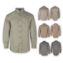 迷彩阻燃防火衬衣定  制出口防电弧阻燃衬衫工作服美洲款式E18
