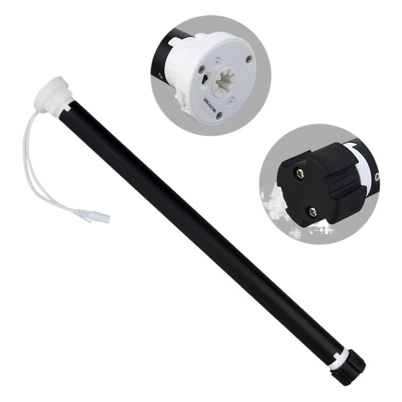 Cortina de control remoto WIFI motor tubular cortina de apertura y cierre de oficina cortina ciega veneciana graffiti Motor de cortina eléctrica inteligente