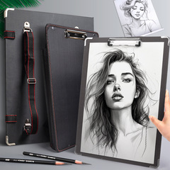 Double-shoulder backpack sketching pad 4K art portfolio outdoor portable storage waterproof art bag 8K with paper holder, pouch, cushion pad
