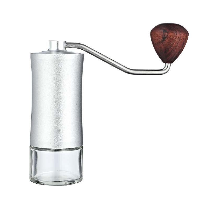 Molinillo de soja de manivela transfronterizo Molinillo de granos de café Molinillo de doble eje con núcleo de acero CNC Máquina de café manual portátil para el hogar