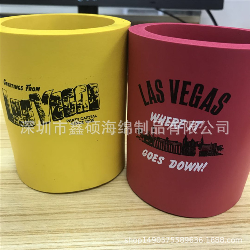 NBR橡胶杯套 可乐防滑杯套黑色NBR橡塑发泡海绵保温套65*85*100mm