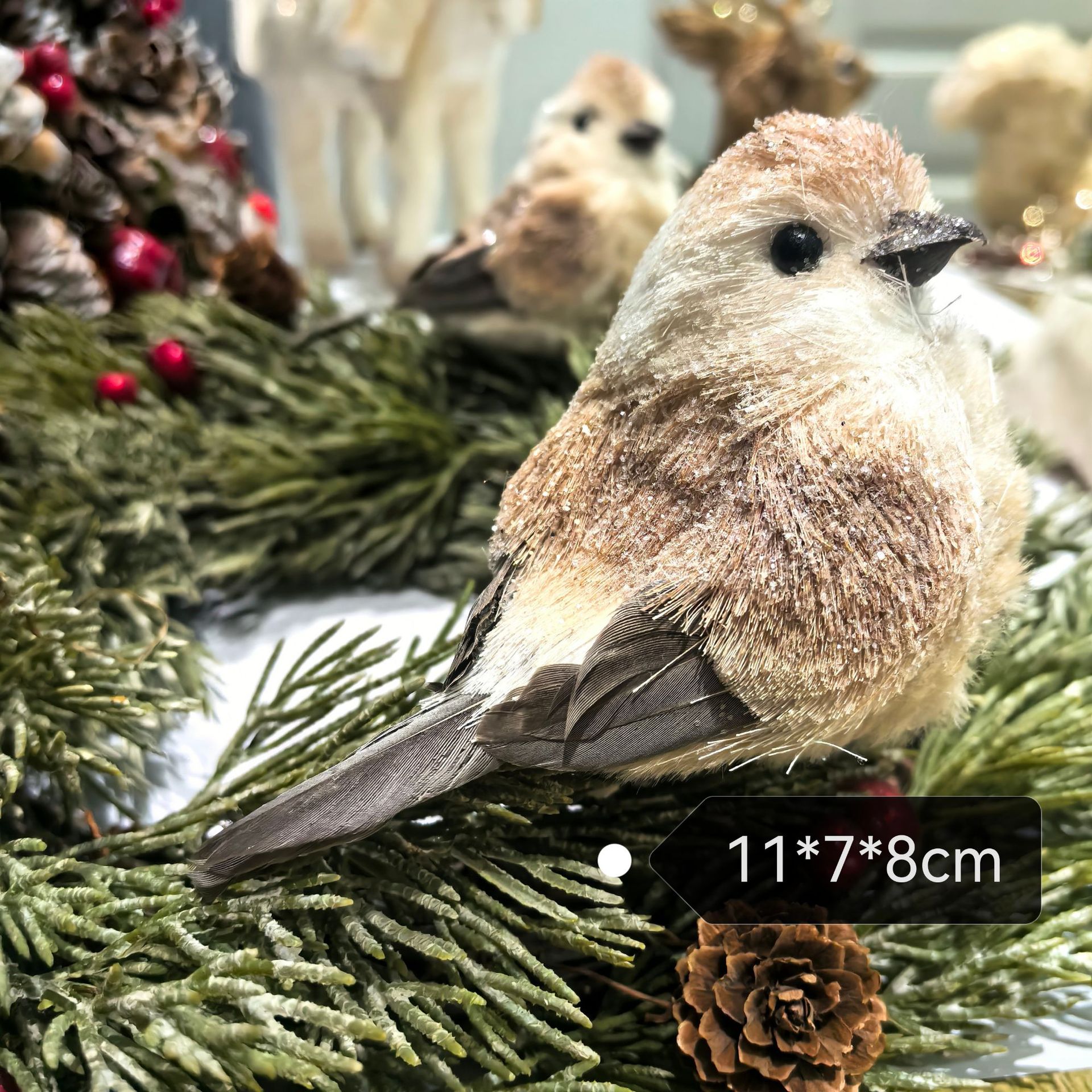 Decoración de ciervo navideño, adornos lindos, exquisitos recuerdos, simulación de alces, decoración de escritorio de ventana navideña, accesorios