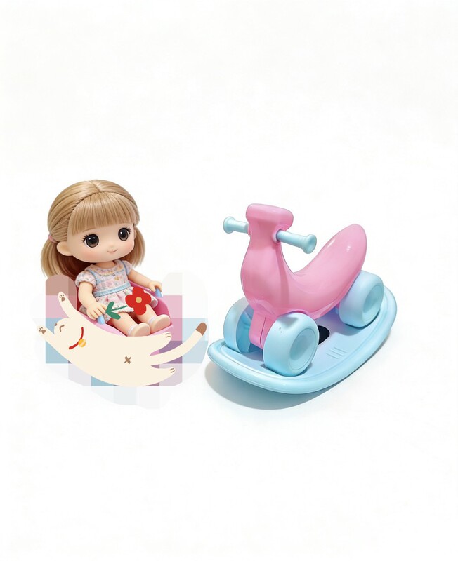 Cross-Border Doll Car Toys, Fat Boy Banana Rocking Car, Barbie Rocking Horse Toy Accessories, Children's Pretend Play Toys Cross-Border Doll Car Toys, Fat Boy Banana Rocking Car, Barbie Rocking Horse Toy Accessories, Children's Pretend Play Toys
