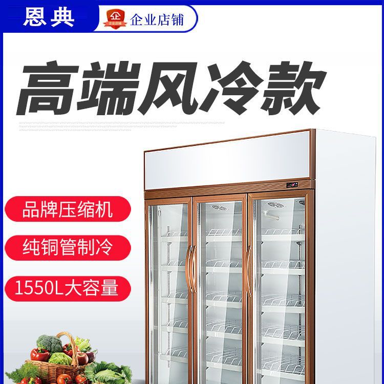 啤酒柜冷藏展示柜立式商用冰箱单门保鲜柜饭店超市冷柜双门 饮料