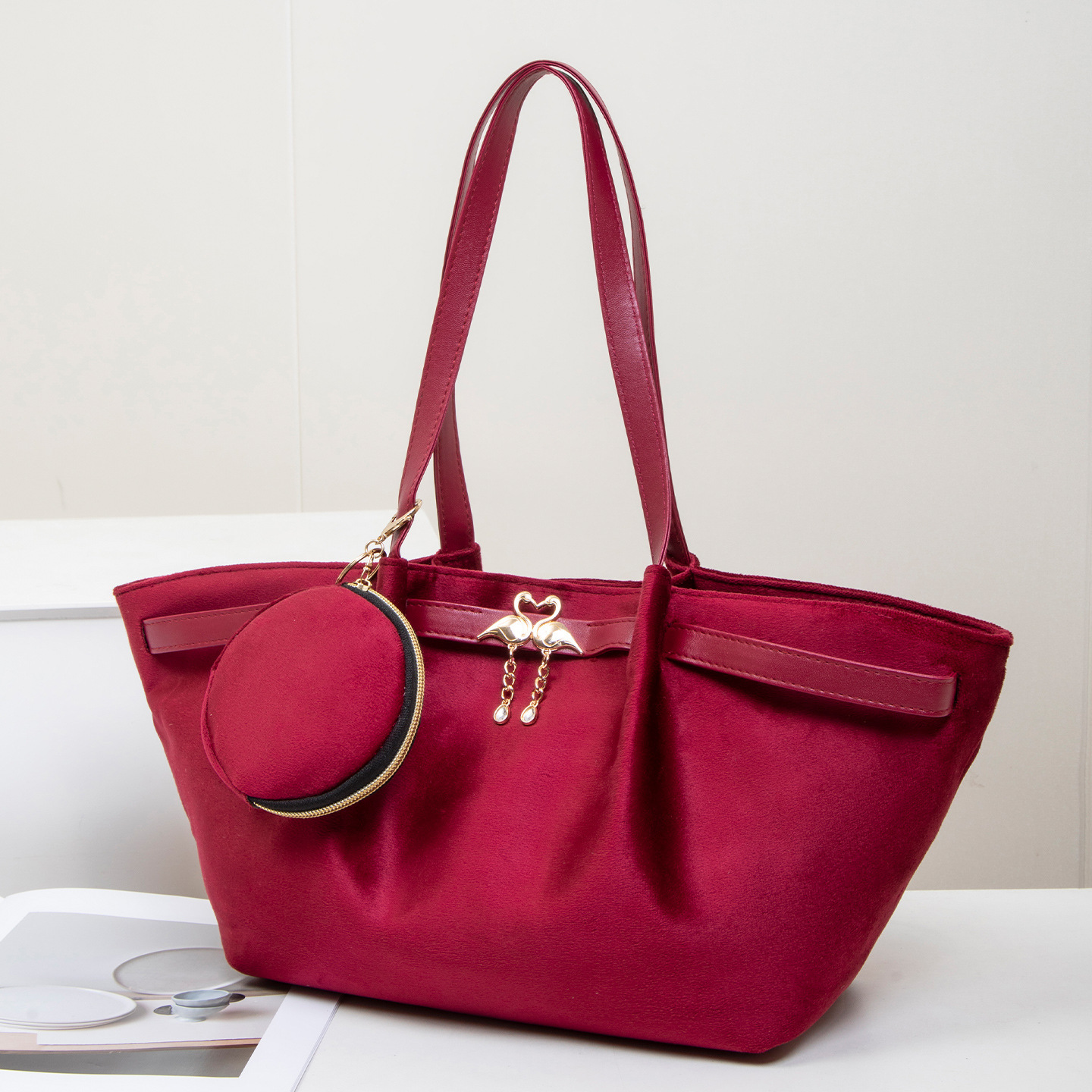Bolso de gran capacidad retro Maillard bolso de brazo de mujer nueva moda bolso de hombro universal bolso de viaje popular