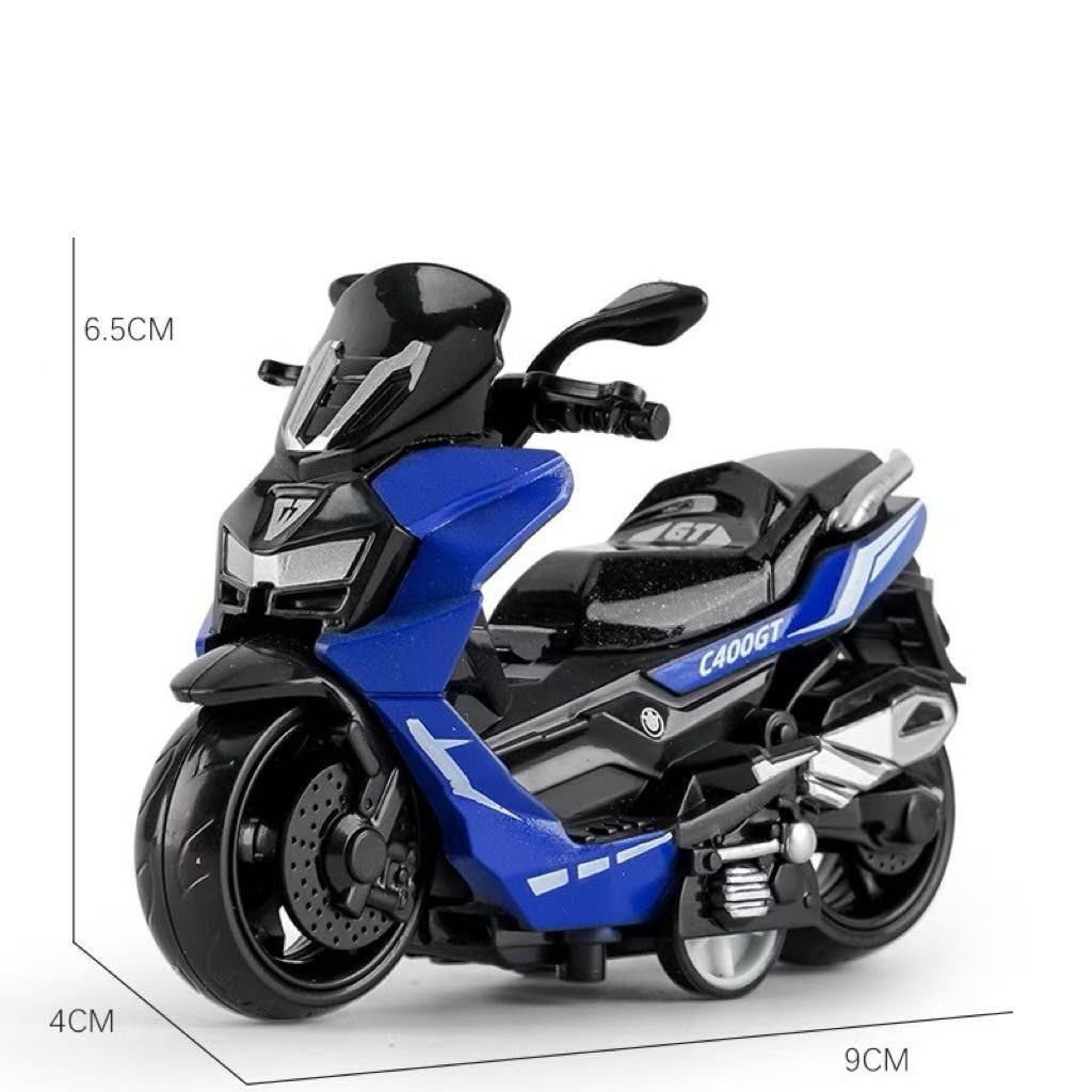 Aleación de retroceso modelo de motocicleta decoración simulación de plástico carreras de juguete transfronterizo llavero colgante agarre decoración de la máquina