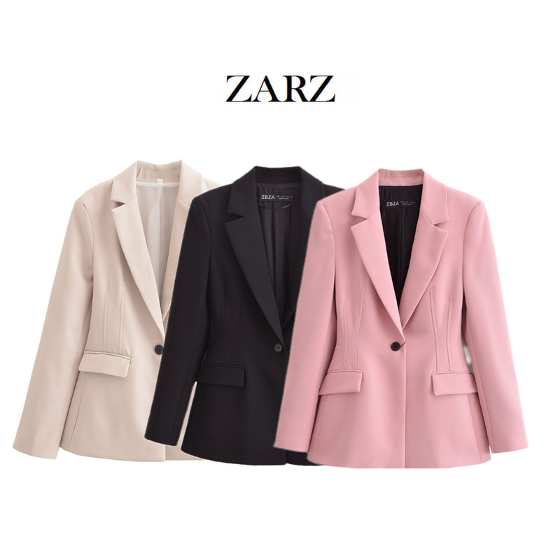 ZARZ Homemade European and American-style New Women's Fashionable Slim-fit Laps Long-sleeved Suit Jacket 8616595