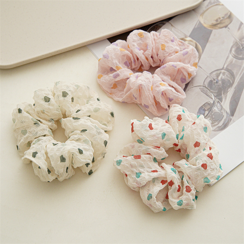 Women's Sweet Color Block Cloth Hair Tie display picture 4