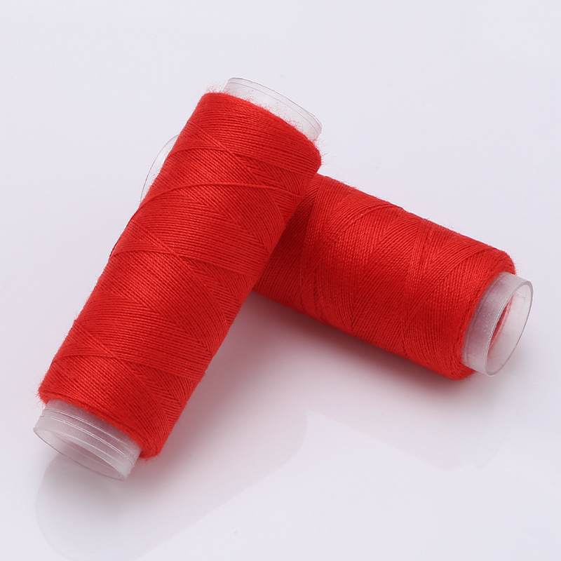 Mayorista línea de costura casera colorida costura manual rollo pequeño 402 línea de máquina de coser hecha a mano ropa DIY poliéster costura manual image 9
