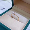 Square jewelry, wedding ring, silver 925 sample