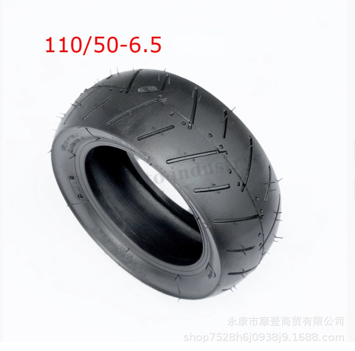 Mini Motorcycle Accessories 49Cc Sports Car Front 90/65-6.5 Rear 110/ 50-6.5inch Bald Tires