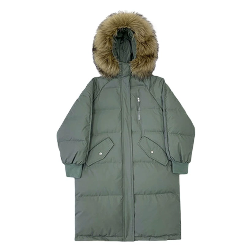 2025 новая зимняя пуховая хлопчатобумажная одежда женского среднего и длинного корейского хлопка свободная хлопковая куртка толстая хлебная одежда
