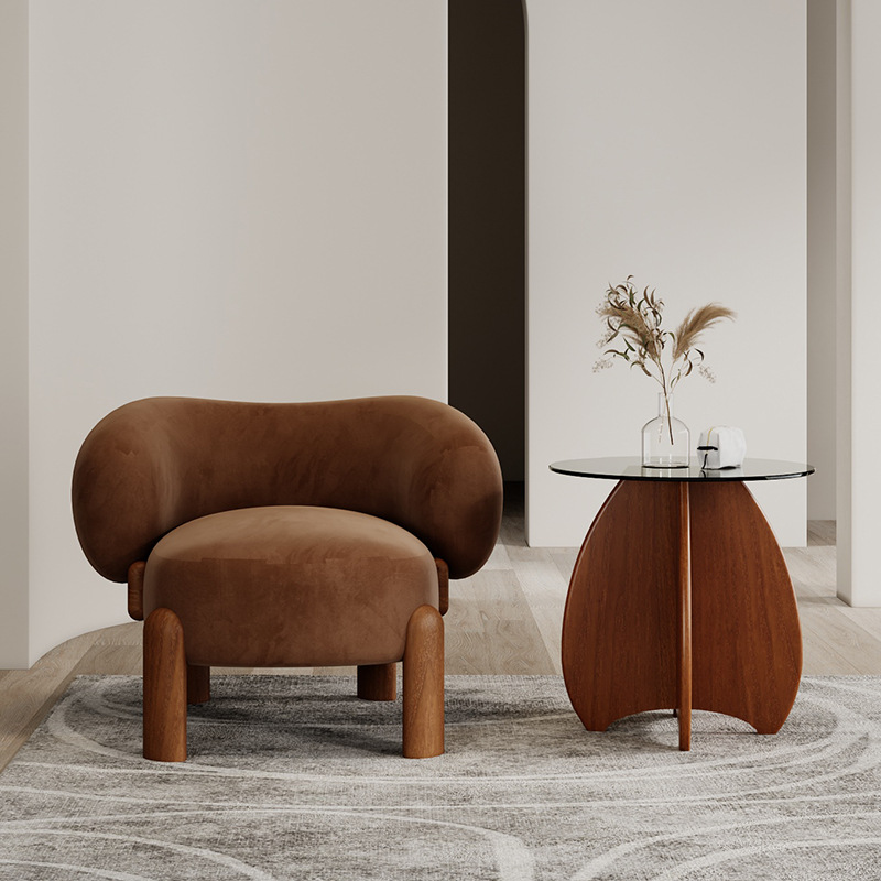 Moderno lujo luz creativa negociación comedor silla Internet celebridad diseñador sofá único cafetería tema restaurante mesa y silla madera maciza