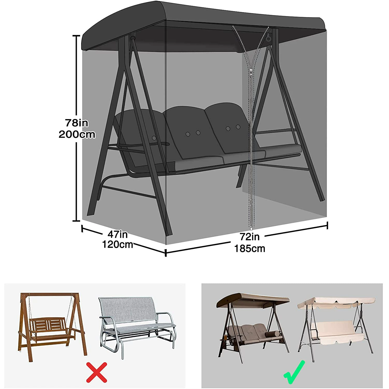 Трансграничный в наличии Терраса Москитная сетка Водонепроницаемая палатка Открытый двор Кресло-качалка Качели Сетка для защиты от насекомых Москитная сетка