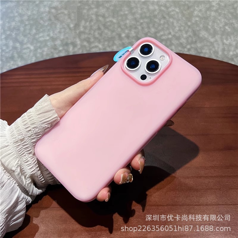 iPhone17promax 液体シリコン製スマホケース 超薄型 透明 Apple16一体型ボタン保護カバー|undefined