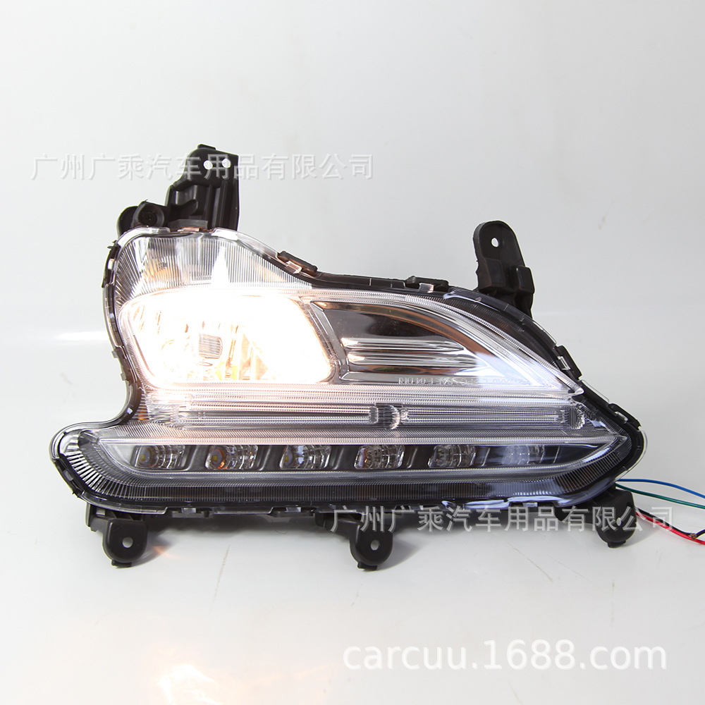Apto para luces de circulación diurna IX45 de 16/17/18 años, luces de circulación diurna Hyundai Santa Fe, luces antiniebla, luces de circulación diurna 16 Santa Fe.