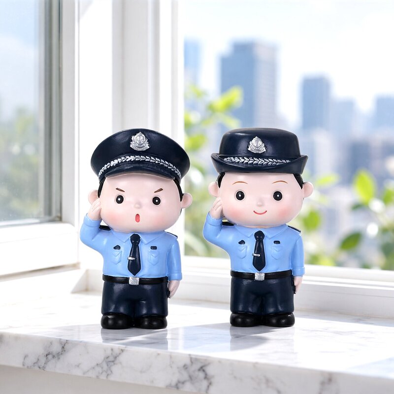 Police Figurine Holiday Commemorative Gift Furniture Desktop Decoration Cross-Border Resin Craft Small Ornament Statue Police Figurine Holiday Commemorative Gift Furniture Desktop Decoration Cross-Border Resin Craft Small Ornament Statue