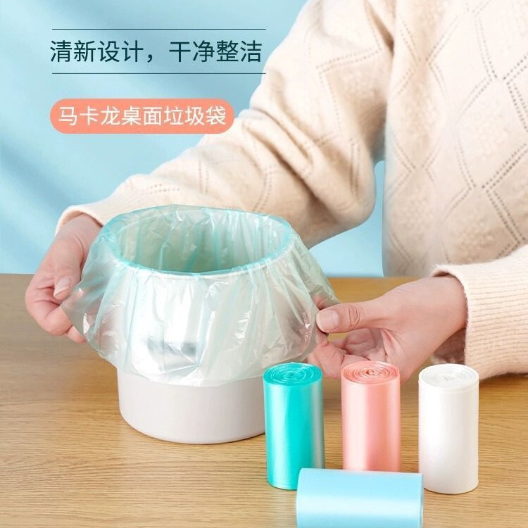 Desktop Small Garbage Bag small size Cat Feces Trash Can Office Home Car Thickened Disposable Mini Plastic Bag