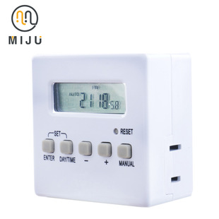 Cross-border Intelligent American Double Hole Periodical Timing Electronics Japan Available Timing Socket Programmable 1 Day 20 Group Switch