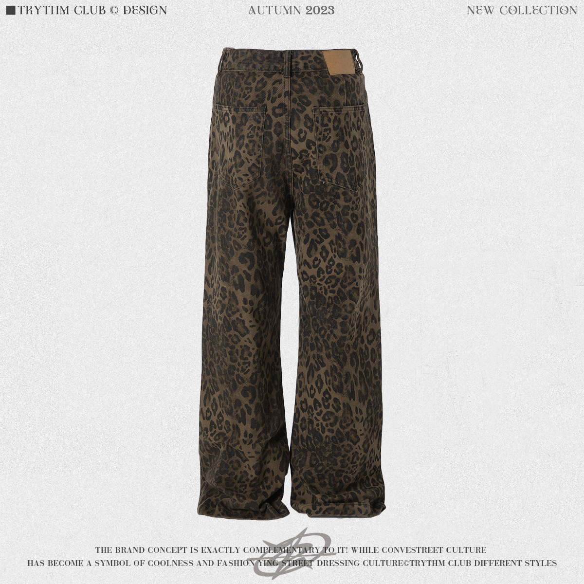 Whoowap americano retro High Street marea suelta desierto calle leopardo imprimir drapeado recto apenado hombres y mujeres guardapolvos