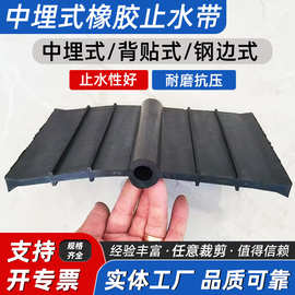 国标橡胶止水带 厂家现货 651型300*8建筑用中埋注浆管止水带防水