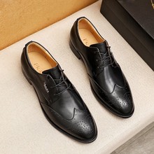 品牌皮鞋男真皮商务休闲增高软底帅气青年英伦尖头正装男鞋低
