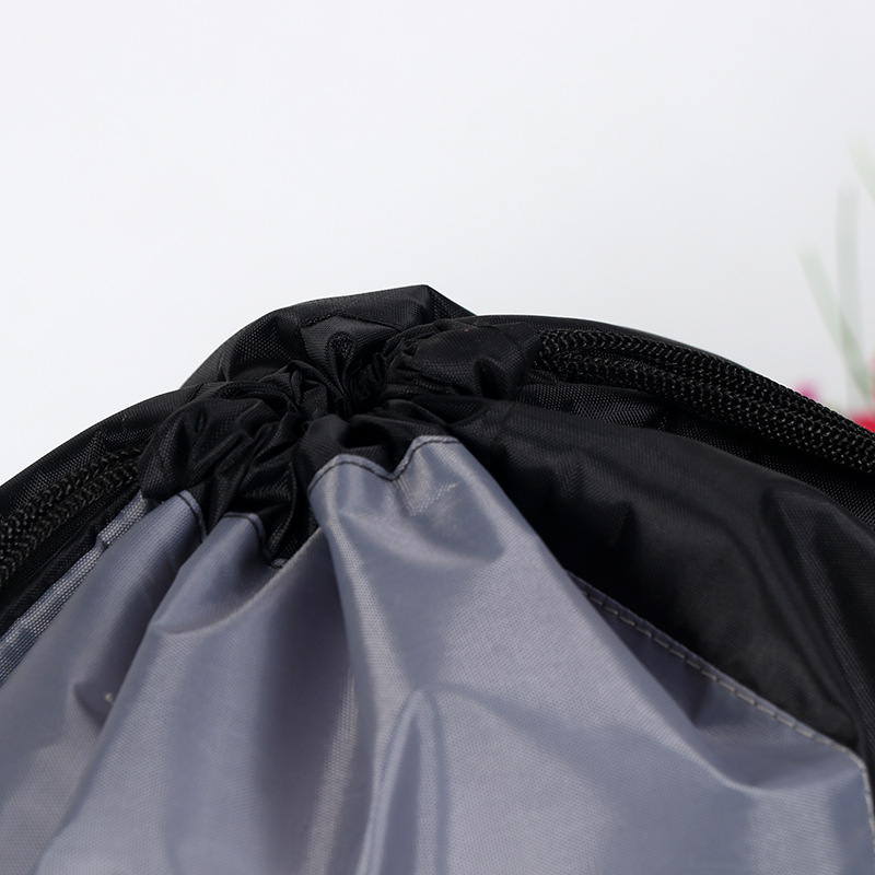 Publicidad al por mayor poliéster en blanco 210T bolsa de cordón bolsa de zapato personalizada juguete con cordón bolsa de almacenamiento