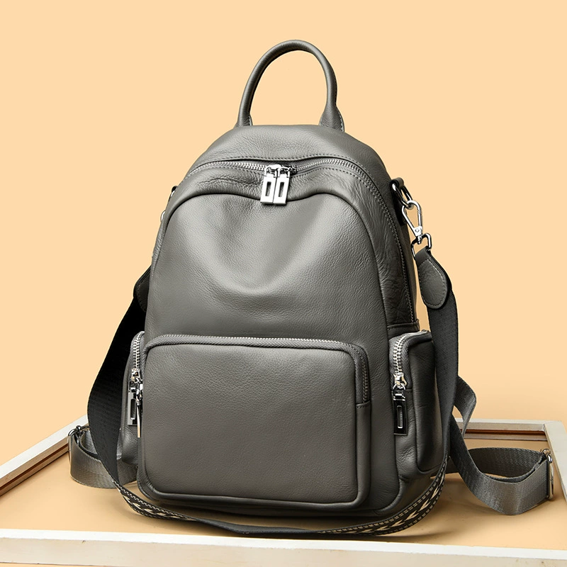 (Cross-border trading), leather backpack, capacious shoulder bag, cowhide, genuine leather