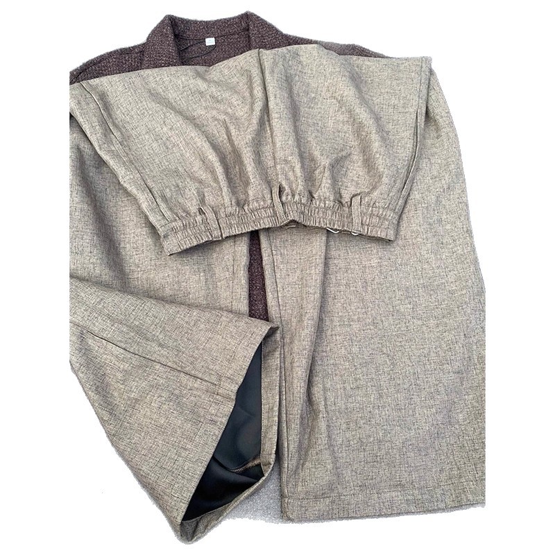 Plissierte Chinos Für Herren Gerade Geschnittene Stoffhose_voghion.com